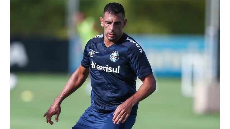 Foto: (Lucas Uebel/Grêmio FBPA) - Diego Souza não foi relacionado pelo Grêmio para o jogo contra o São Luiz