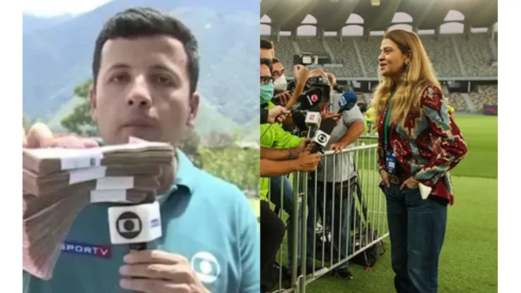 Foto Esq.: Reprodução TV Globo/YouTube e Foto Dir.: Flickr Oficial SE Palmeiras/Fabio Menotti - André Hernan e Leila Pereira