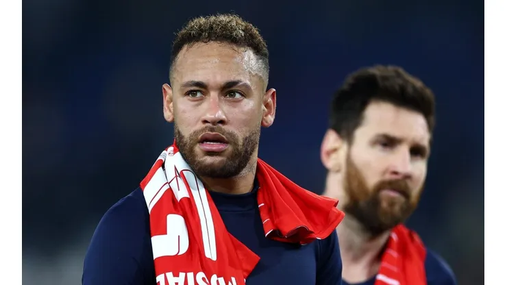 Foto: Clive Rose/Getty Images - Neymar e Messi foram titulares e pouco conseguiram fazer.
