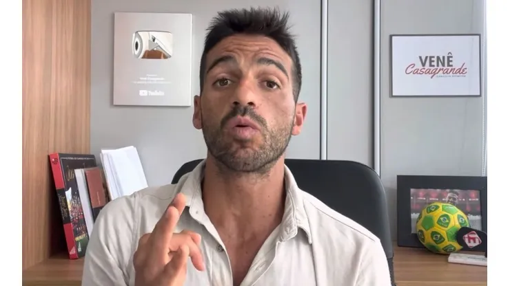 Venê Casagrande confirma que atacante gostou de oferta e pode sair do Flamengo - Foto: Reprodução/YouTube - Foto: Reprodução YouTube - Canal Venê Casagrande