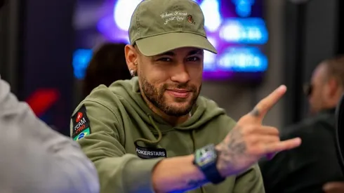 Neymar em torneio de poker em Paris (Foto: Divulgação/PokerStars)