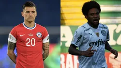 Fotos: Thiago Ribeiro/AGIF e Renato Padilha/AGIF - Aránguiz e Luiz Adriano: jogadores estão na mira do Inter