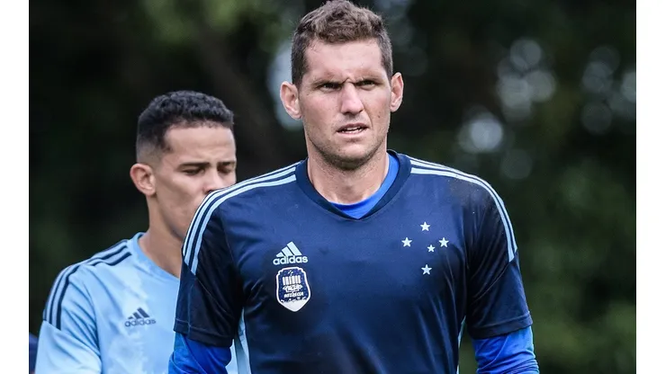 Foto: (Gustavo Aleixo/Cruzeiro) - Rafael Cabral concedeu entrevista coletiva no Cruzeiro nesta sexta (10)