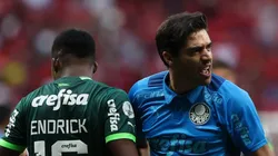 Foto: Cesar Greco/Palmeiras/Divulgação - Abel Ferreira e Endrick: técnico não gostou de pergunta sobre o jovem