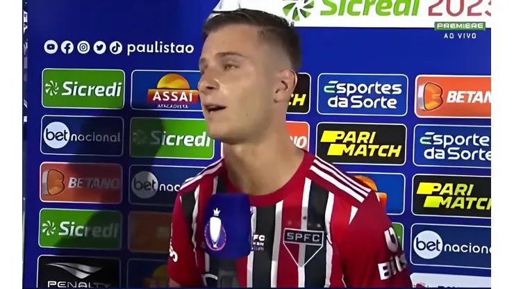 Giuliano Galoppo falando sobre derrota do São Paulo - Foto: Reprodução/Premiere