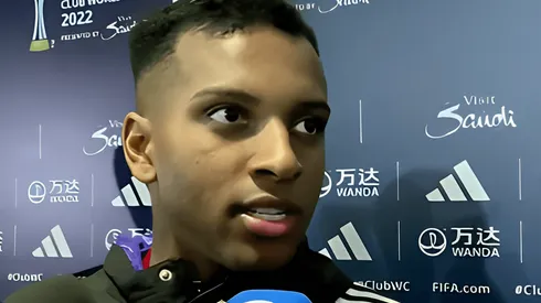 Reprodução/Sportv - Rodrygo citou o Flamengo após a classificação do Real Madrid