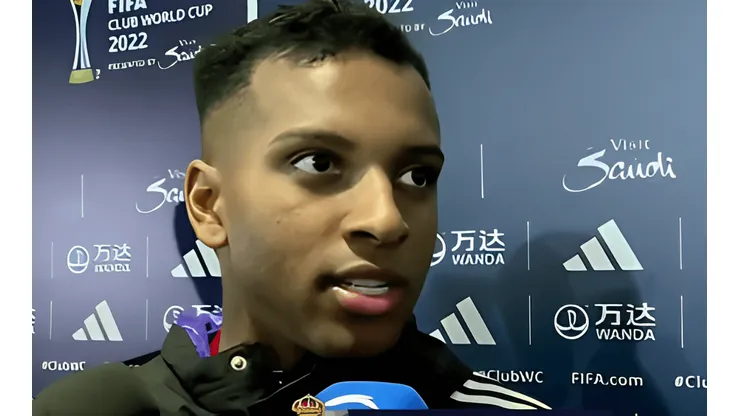 Reprodução/Sportv - Rodrygo citou o Flamengo após a classificação do Real Madrid