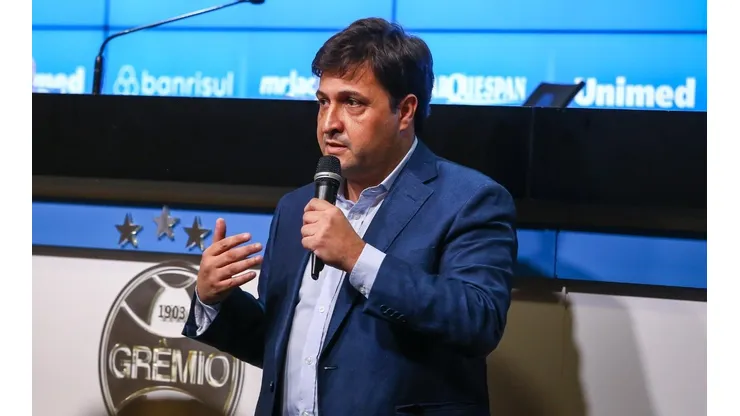 Foto: Lucas Uebel/Grêmio/Divulgação - Guerra: presidente confirmou interesse do Grêmio em medalhão