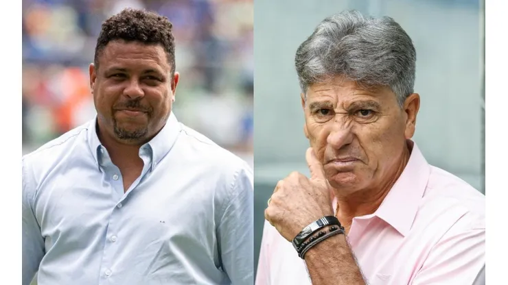 Fotos: Fernando Moreno/AGIF e Pedro H. Tesch/AGIF - Ronaldo e Renato: investidor do Cruzeiro tentou levar jogador do Grêmio
