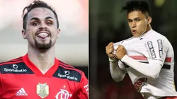 Foto: Alexandre Schneider/Getty Images e Rubens Chiri/saopaulofc.net - Michael e Luiz Araújo são alvos do São Paulo no mercado