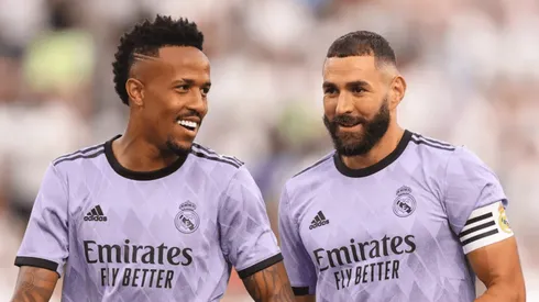 Foto: Getty Images. Militão e Benzema têm futuro revelado por Ancelotti