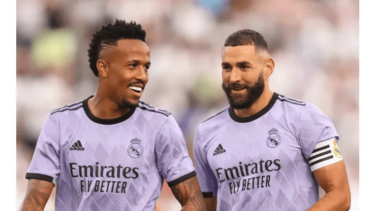 Foto: Getty Images. Militão e Benzema têm futuro revelado por Ancelotti