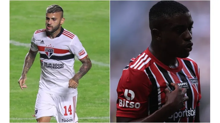 Fotos: Marcello Zambrana/AGIF e Ettore Chiereguini/AGIF - Liziero foi comparado com Méndez nas redes sociais