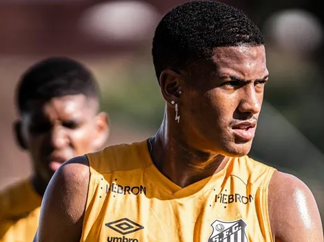 Santos e Ângelo conversam e jornalista revela futuro de atacante