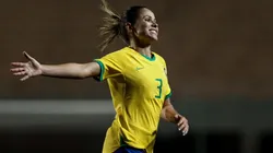 Foto: Miguel Schincariol/Getty Images - Érika em ação pelo Brasil, em 2019.