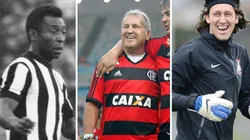 Getty Images/Lemyr Marvins e Agif/Wagner Meier e Agif/Mauro Horita - Pelé, Zico e Cássio foram os melhores de cada Mundial