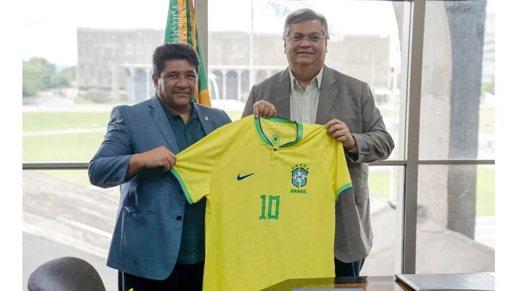 Foto: Lesley Ribeiro/CBF | Ednaldo Rodrigues e Flávio Dino