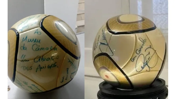Bola autografada por Neymar e outros jogadores do Santos em 2012 é encontrada