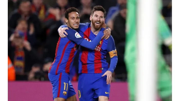 Reprodução/Barcelona - Neymar e Messi serão rivais de alvo do Barcelona