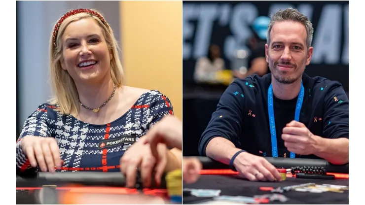 Vanessa Kade e Lex Veldhuis são profissionais de poker (Fotos: Eloy Cabaças e Joe Giros/PokerStars)