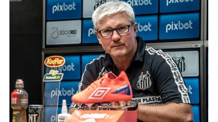 Foto: Ivan Storti/Santos FC/Divulgação - Odair Hellmann: técnico não autorizou saída de meia do Santos