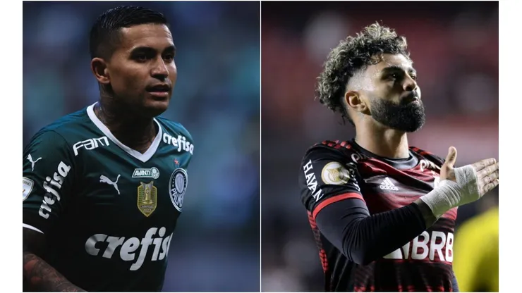 Fotos: Ettore Chiereguini/AGIF e Alan Morici/AGIF - Dudu e Gabigol são os destaques de Palmeiras e Flamengo