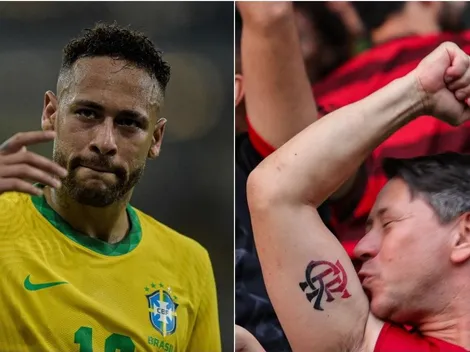 Neymar se derrete à torcida do Flamengo ao rasgar elogios