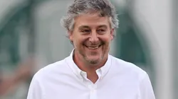 Foto: Cesar Greco - Paulo Nobre virou assunto nesta 3ª feira na Austrália e com bandeira do Palmeiras na mão