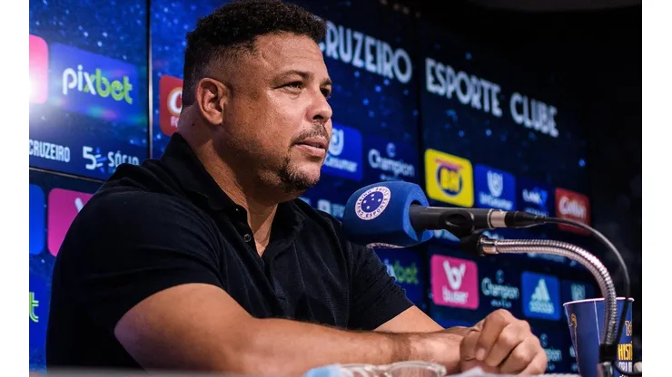 Foto: Gustavo Aleixo/Cruzeiro/Divulgação - Ronaldo Fenômeno: na bronca com a arbitragem e a FMF