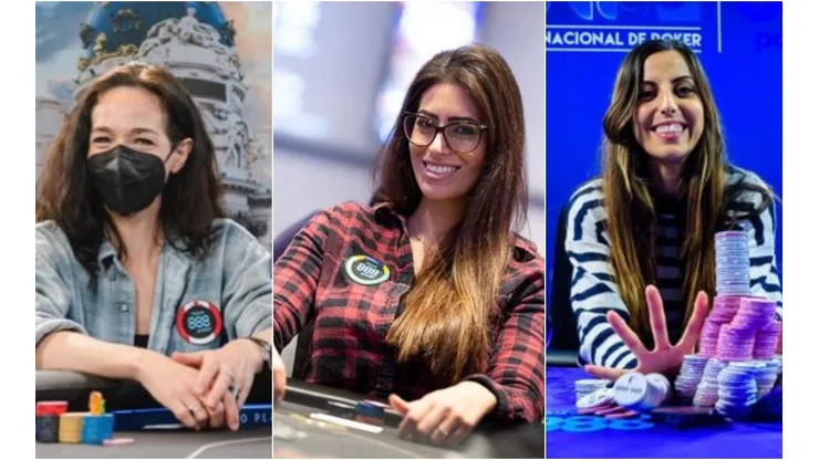 Kara Scott, Vivian Saliba e Lucia Navarro representam o 888poker (Fotos: Divulgação/888poker)
