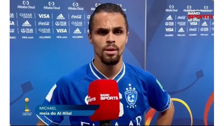 Foto: Reprodução/Bandsports - Michael, do Al-Hilal, interessa ao Palmeiras com aval de Abel