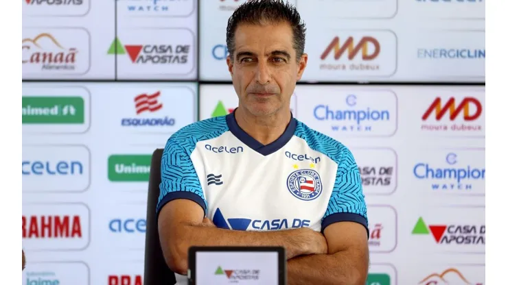 Em 2023, Renato Paiva treinou o Bahia, onde conquistou o Estadual - Foto: Felipe Oliveira / EC Bahia.