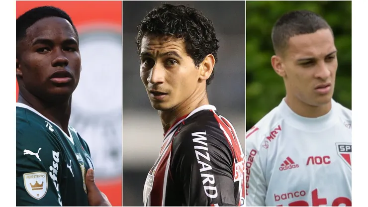 Ettore Chiereguini/ Ricardo Saibun/Marcello Zambrana/AGIF - Endrick, Ganso e Antony