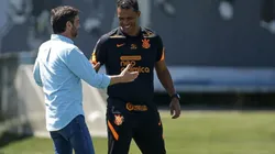 Foto: Rodrigo Coca / Ag.Corinthians / Divulgação - Duílio e Lázaro: técnico e presidente têm pensamentos iguais sobre reforços