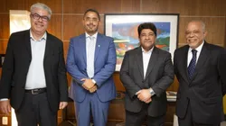 Foto: Leandro Lopes | Alcino Rocha, Gamil Föppel, Presidente Ednaldo Rodrigues e Hélio Menezes