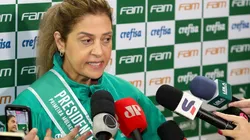 Foto: Fabio Menotti/Palmeiras - Leila tem lidado com enxurrada de críticas por falta de reforços no Palmeiras