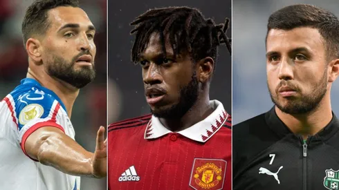 Naomi Baker/Alessandro Sabattini/Getty Images; Robson Mafra/AGIF - Gilberto, Fred e Matheus Henrique