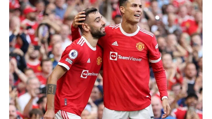 Foto: Getty Images. Bruno Fernandes se revolta após intrigas a respeito de relação com Cristiano Ronaldo