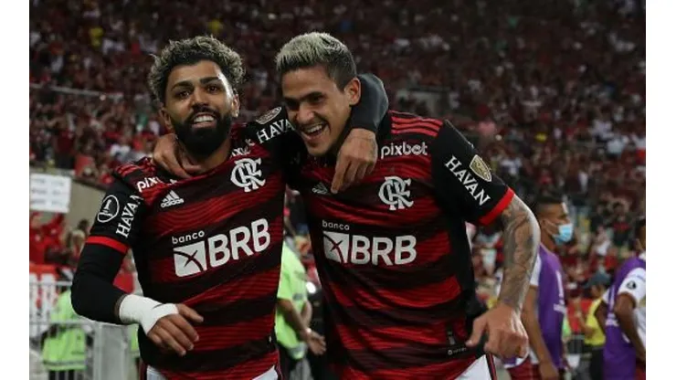 Foto: Buda Mendes/Getty Images - Pedro e Gabigol foram citados pela torcida do Flamengo