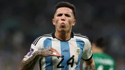 Foto: Dean Mouhtaropoulos/Getty Images - Enzo Fernández deve ser negociado com algum clube da Premier League.