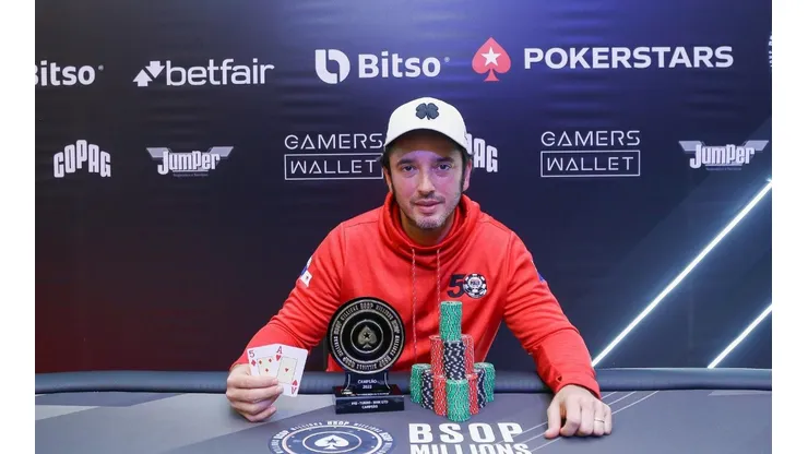 José Severino foi campeão de um dos torneios do BSOP Millions (Foto: Rafael Terra/BSOP)