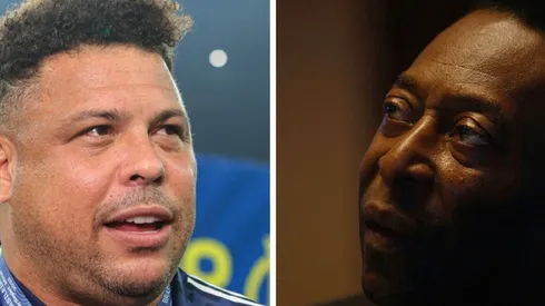Foto Ronaldo: Gilson Junio/AGIF - Foto Pelé: (Photo by Christopher Furlong/Getty Images)