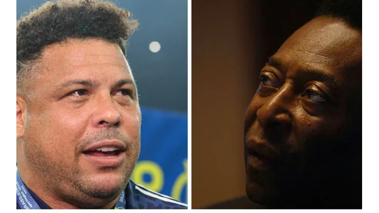 Foto Ronaldo: Gilson Junio/AGIF - Foto Pelé: (Photo by Christopher Furlong/Getty Images)