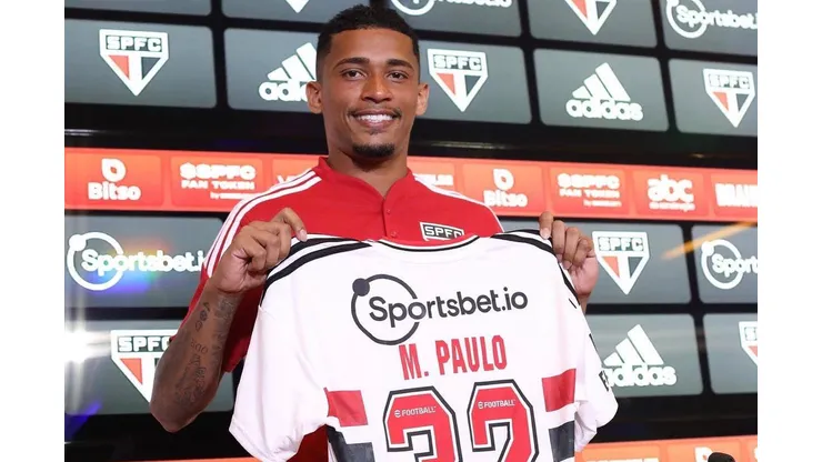 Marcos Paulo foi apresentado no São Paulo - Foto: Rubens Chiri/São Paulo FC