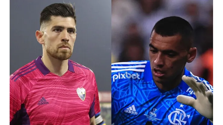 Foto: (Photo by Daniel Jayo/Getty Images)/Ettore Chiereguini/AGIF - Rossi e Santos devem ser os goleiros principais do Flamengo em 2023.