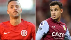 Foto: Ricardo Rímoli/AGIF; Naomi Baker/Getty Images - Nico López no Internacional e Coutinho