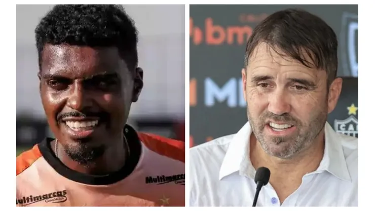 Jemerson e Eduardo Coudet trabalham juntos no Atlético - Foto: Pedro Souza/Atlético-MG
