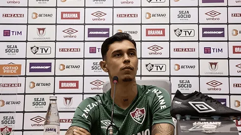 Vitor Mendes foi apresentado pelo Fluminense – Foto: Marcelo Gonçalves/Fluminense F.C