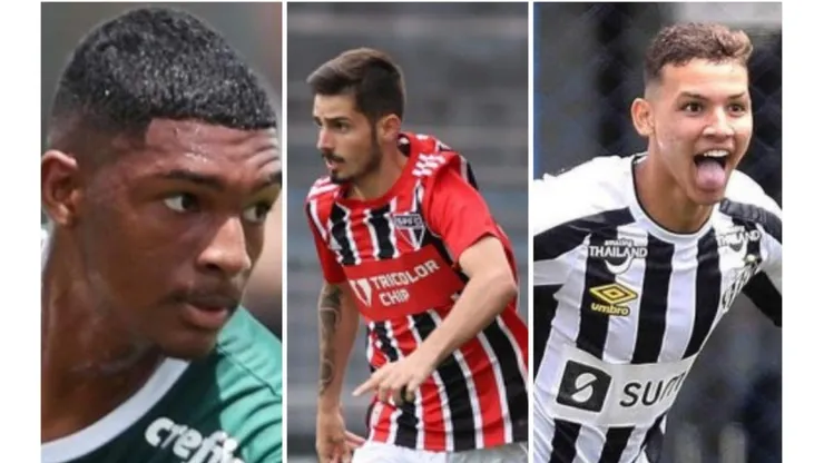 Fabio Menotti/Palmeiras, Nilton Fukuda/São Paulo, Pedro Ernesto Guerra Azevedo/Santos. Destaques da Copinha