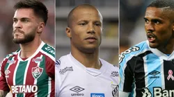 Foto: Pedro H. Tesch/Jorge Rodrigues/ Marcello Zambrana/AGIF -Nathan, Carlos Sanchez e Douglas Costa